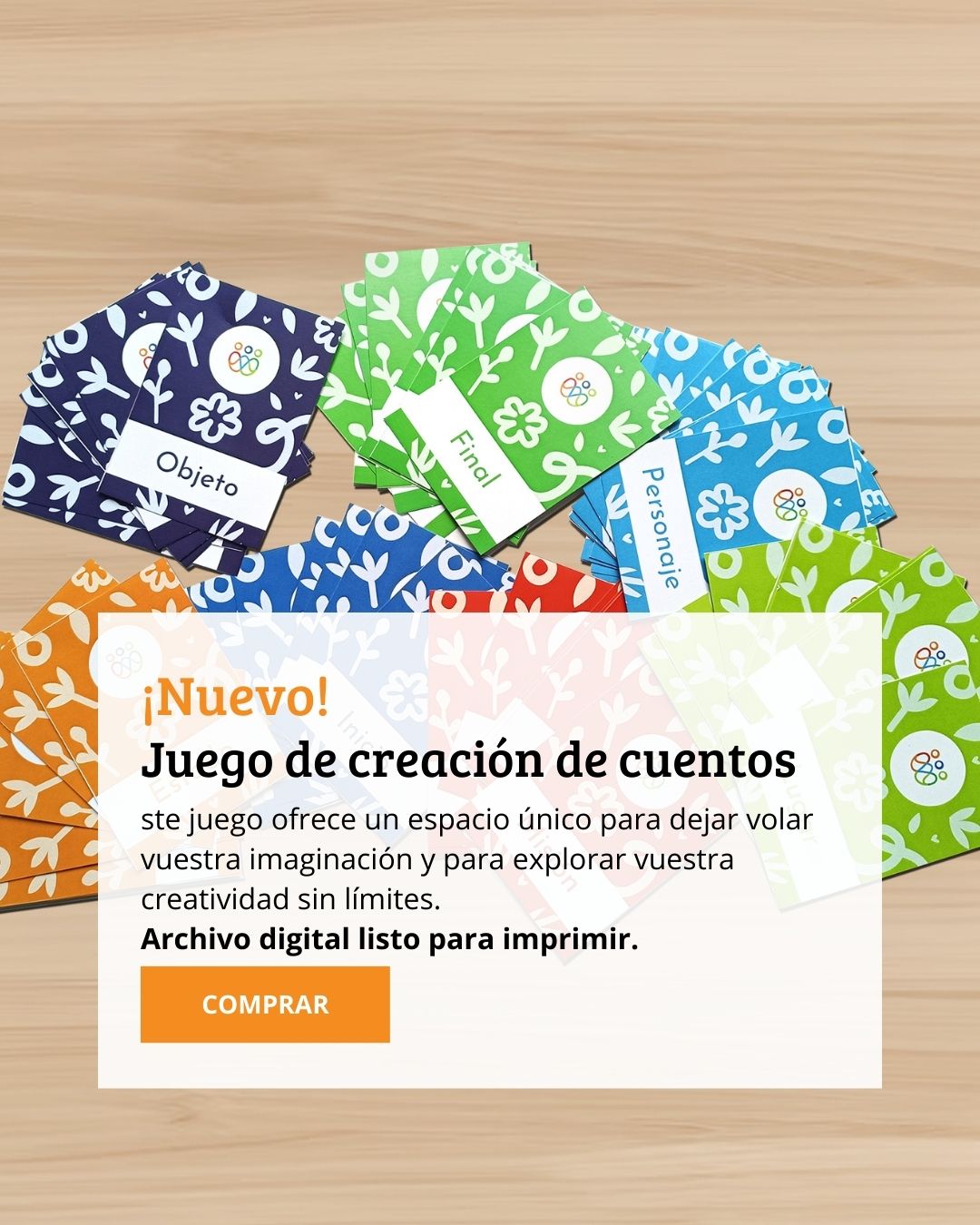 web banner Juego de creación de cuentos